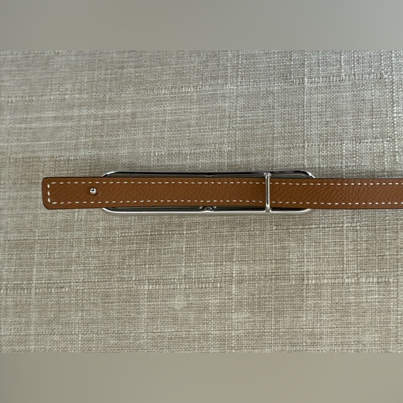 New Hermes Roulis belt buckle & Reversible leather strap 13 mm size 80 - Picture 5 of 8